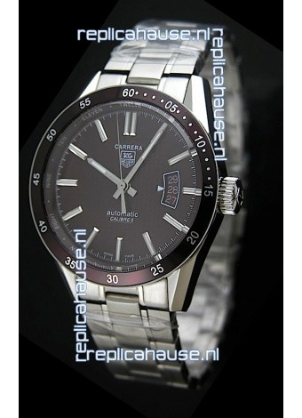 Tag Heuer Carrera Calibre 5 Swiss Replica Watch in Brown Dial