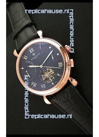 Vacheron Constantin Reserve Tourbillon Japanese Replica Watch in Rose Gold