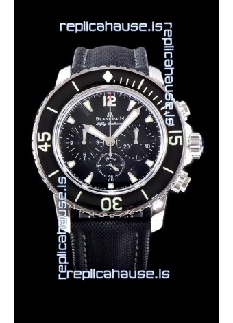 Blancpain Blancpain Fifty Fathoms Chronograph Flyback Black 1:1 Mirror Replica Watch