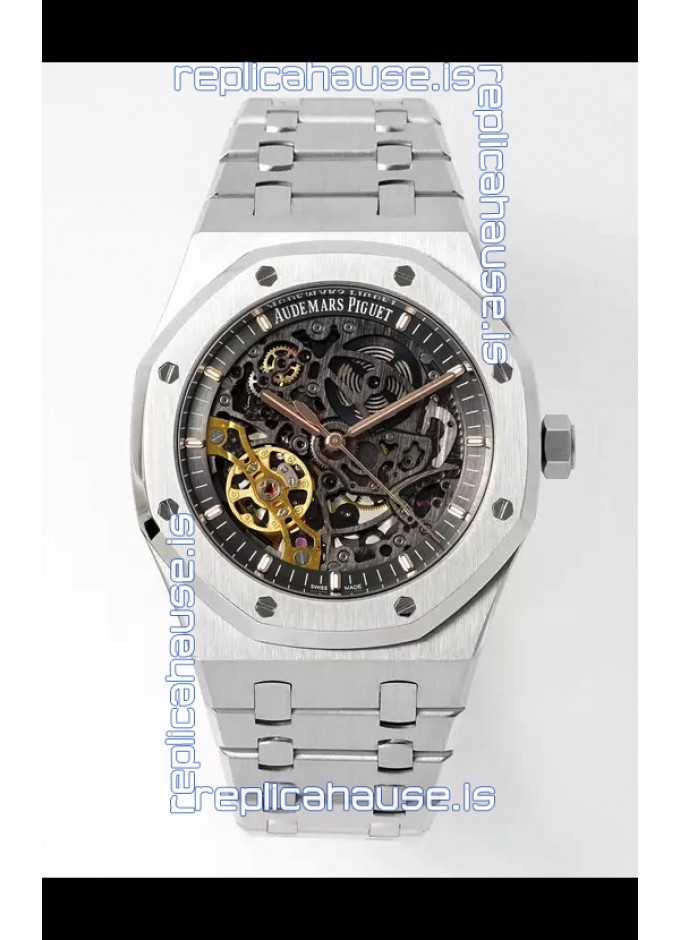 Royal oak double balance wheel openworked replica store