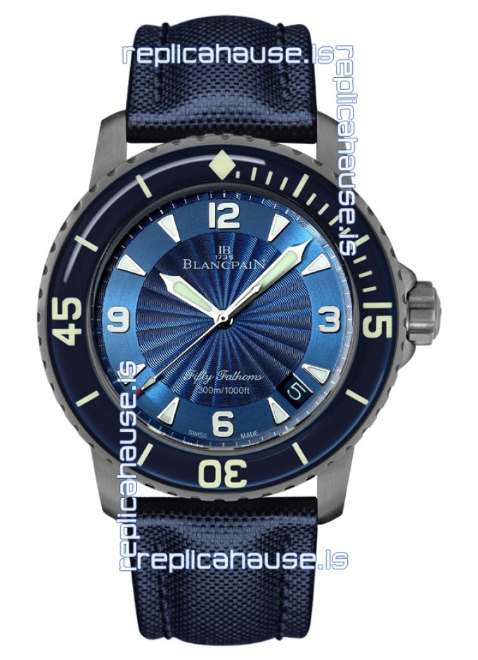 Blancpain Fifty Fathoms Automatique Titanium Edition Swiss Replica Watch in 1 1 Mirror Quality