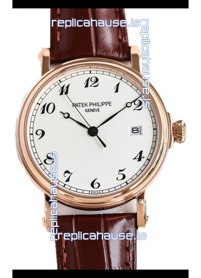 Patek Philippe Calatrava 5153J Rose Gold 1 1 Mirror Swiss Replica Watch