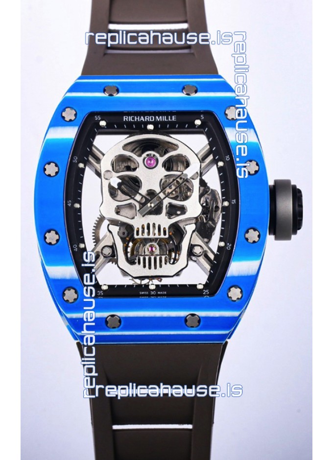 Richard Mille RM052 1 Tourbillon in Blue NTPT Carbon Casing 1 1 Mirror Quality