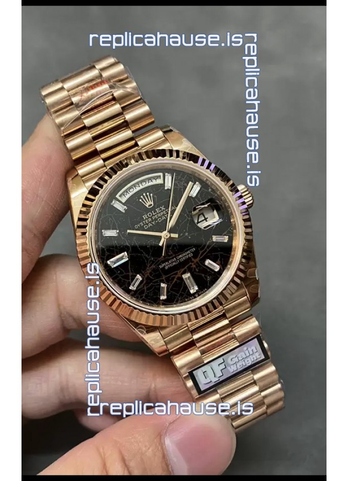 Rolex Day Date Presidential 18K Rose Gold Watch 40MM Eisenkiesel Dial 1 1 Mirror Quality