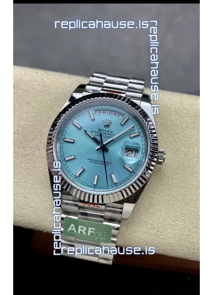 Rolex day date stainless steel on sale