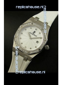 Audemars Piguet Royal Oak Ladies Quartz Replica Watch in Steel Case