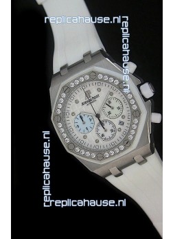 Audemars Piguet Royal Oak Offshore Lady Alinghi Swiss Watch in White Dial