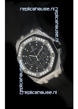 Audemars Piguet Royal Oak Offshore Lady Alinghi Swiss Watch in Black Dial