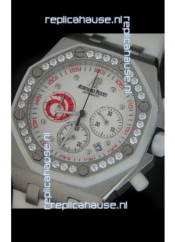 Audemars Piguet Royal Oak Offshore Lady Alinghi Swiss Watch in White Dial