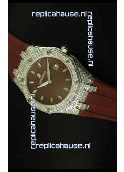 Audemars Piguet Royal Oak Ladies Watch in Brown