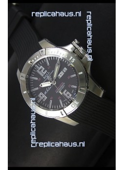 Ball Hydrocarbon Spacemaster Automatic Day Date Rubber Strap in Black Dial - Original Citizen Movement 