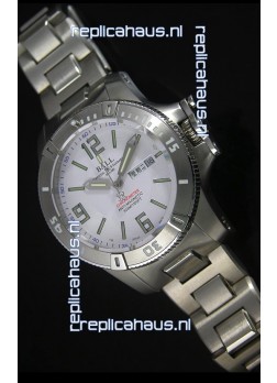 Ball Hydrocarbon Spacemaster Automatic Replica Day Date Watch in White Dial - Original Citizen Movement 