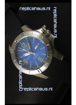 Ball Hydrocarbon Spacemaster Automatic Day Date Rubber Strap in Blue Dial - Original Citizen Movement 