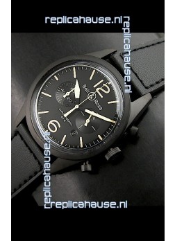 Bell and Ross BR126 Vintage Swiss Quartz Watch in PVD Casing