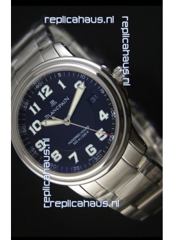 Blancpain Leman 2100 Military 100 Hours Watch in Black Dial - Original Citizen Movement
