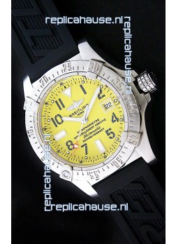 Breitling Seawolf Swiss Automatic Watch in Yellow Dial