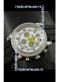 B.R.M.0011G6 Japanese Replica Quartz Watch in White Dial