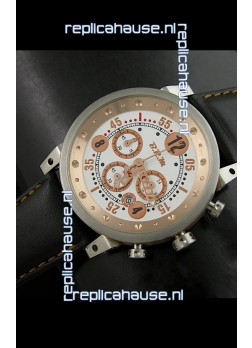 B.R.M.0011G6 Japanese Replica Quartz Watch in Black&Rose Gold Dial