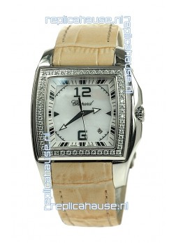 Chopard Two O Ten Ladies Swiss Replica Watch in Yellow Strap