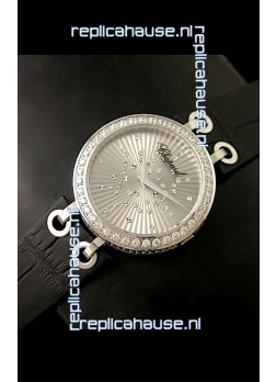 Chopard Xtravaganza Ladies Japanese Replica Watch in Silver Dial