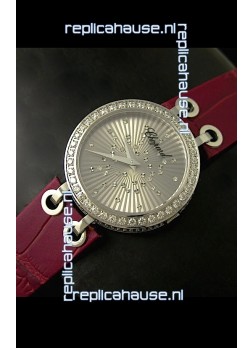 Chopard Xtravaganza Ladies Japanese Replica Watch in Silver Dial