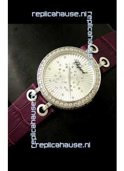 Chopard Xtravaganza Ladies Japanese Replica Watch in Silver Dial
