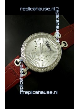 Chopard Xtravaganza Ladies Japanese Replica Watch in Silver Dial
