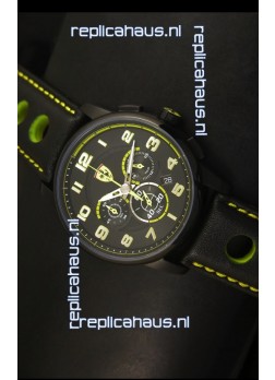 Scuderia Ferrari Heritage Chronograph Watch in Black Steel