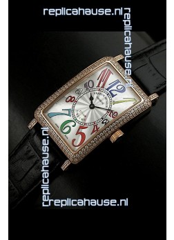 Franck Muller Long Island Japanese Replica Watch in White Dial