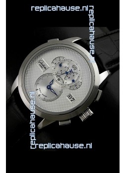 Glashuette ST. Steel Japanese Replica Watch in White Dial