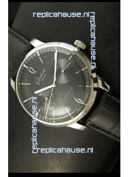 Glashuette Senator Japanese Replica Watch in Black Dial