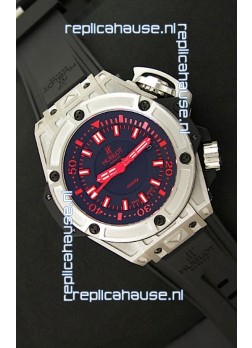 Hublot King Power Diver 4000m Swiss Replica Watch in Red Markers