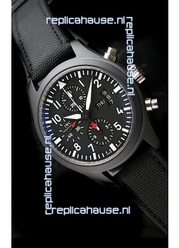 IWC Top Gun Ceramic Swiss Watch in Black