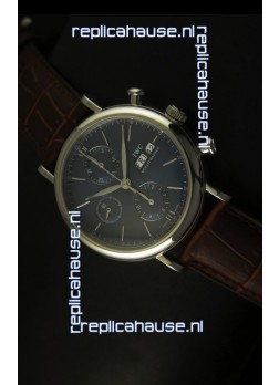 IWC Portofino Chronograph Swiss Watch in Steel Case Grey Dial