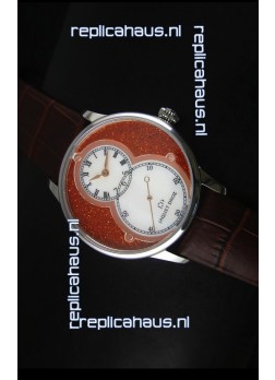 Jaquet Droz Grande Seconde Watch in Red Dial Stainless Steel Case