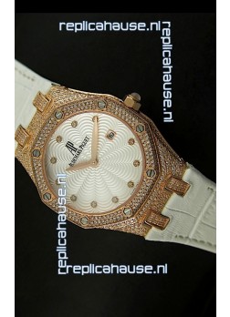 Audemars Piguet Royal Oak LADY Replica Watch in Pink Gold Casing