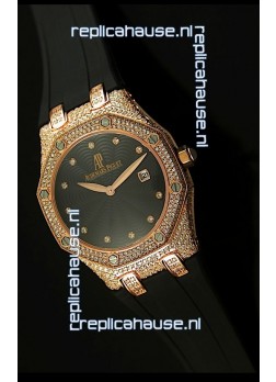 Audemars Piguet Royal Oak LADY Replica Watch in Pink Gold Casing