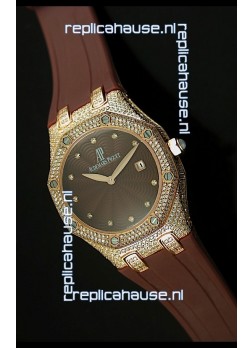 Audemars Piguet Royal Oak LADY Replica Watch in Pink Gold Casing