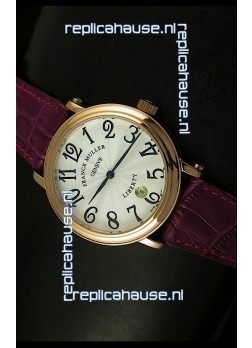 Franck Muller Master of Complications Liberty Japanese Watch Maroon Strap