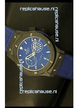 Hublot Classic Fusion Chrono Japanese Quartz Replica Watch in Blue Dial