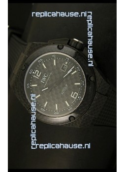 IWC Ingenieur Carbon Casing Swiss Replica Watch in Black Carbon Dial