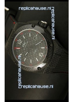 IWC Ingenieur Carbon Casing Swiss Replica Watch in Black Carbon Dial