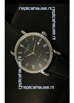 Patek Philippe Calatrava 5120 Swiss Replica Watch in Steel Casing - Roman Hours