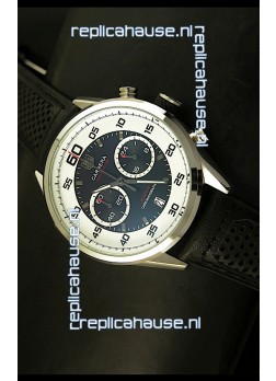 Tag Heuer Carrera Calibre 36 Flyback Black Dial Replica Watch - Quartz Movement