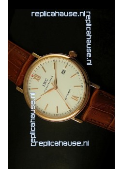 IWC Portofino Automatic Pink Gold Top Grade Japanese Replica Watch