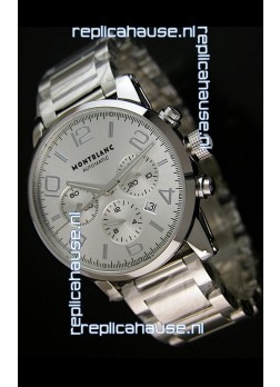 Mont Blanc Timewalker Ceramic Strap Inlays Watch in White - 1:1 Mirror Replica