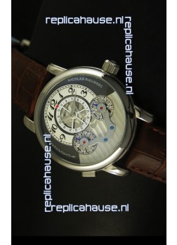 Mont Blanc Nicolas Riessec Stainless Steel Case in Grey Dial