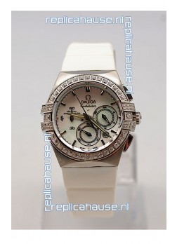 Omega Constellation Ladies Chronograph Replica Watch - 35MM