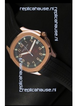 Patek Philippe Aquanaut Rose Gold in Brown Dial Watch - 1:1 Mirror Replica