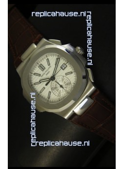 Patek Philippe Nautilus 5980 Brown Strap - 1:1 Ultimate Mirror Replica